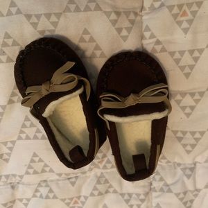 Infants Dark Brown moccasins